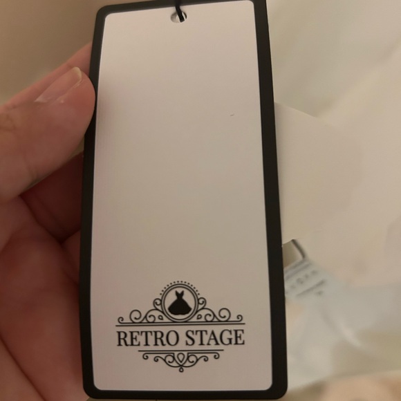 Retro stage white coat - Picture 2 of 3